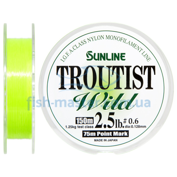 Леска Sunline Troutist Wild 150м #0.6/0.128мм 1.25кг