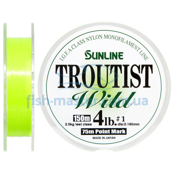 Лісочка Sunline Troutist Wild 150м #1.0/0.165мм 2кг
