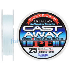 Sunline Cast Away PE Cord 150m #1.5/0.229mm 25LB/10kg