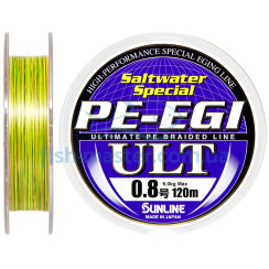 Шнур Sunline PE-EGI ULT 120m #0.8/0.148мм 6.0кг