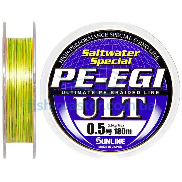 Шнур Sunline PE-EGI ULT 180m #0.5/0.117мм 3.9 кг
