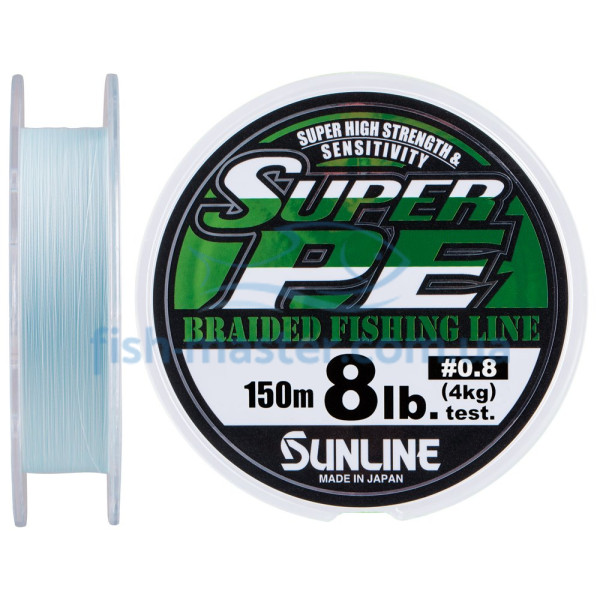 Шнур Sunline New Super PE 150м (блакит.) #0.8/0.148мм 8LB/4кг