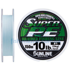 Cord Sunline New Super PE 150m (blue) #1.0/0.165mm 10LB/5kg