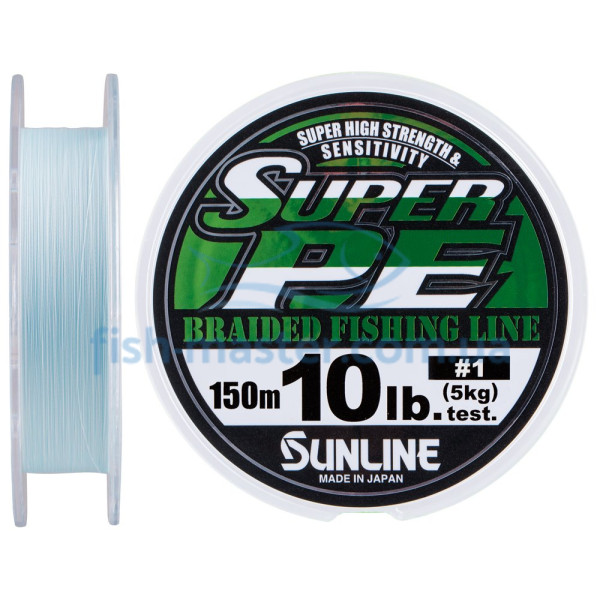 Cord Sunline New Super PE 150m (blue) #1.0/0.165mm 10LB/5kg
