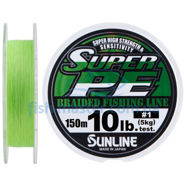 Шнур Sunline New Super 150м (салат.) #1.0/0.165мм 10LB/5кг