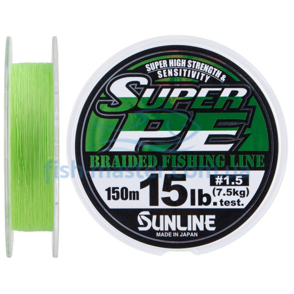 Шнур Sunline New Super 150м (салат.) #1.5/0.205мм 15LB/7.5кг