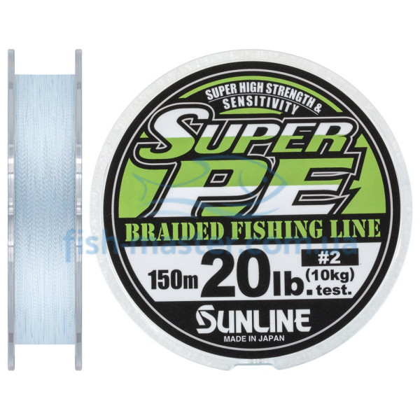 Шнур Sunline New Super PE 150м (голуб.) #2.0/0.235мм 20LB/10кг