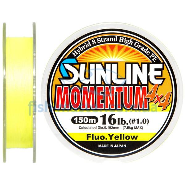 Sunline Momentum 4x4 Line 150m 0.192mm 16lb/7.5kg