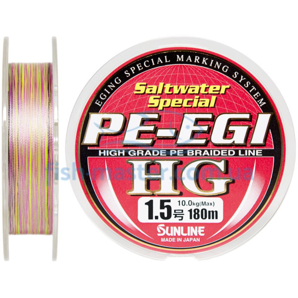 Шнур Sunline PE EGI HG 180м 1.5/0.209мм 10кг/25LB