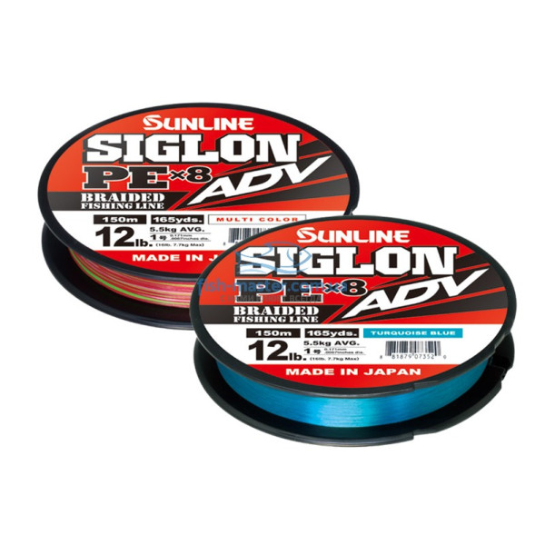 Cord Sunline Siglon PE ADV x8 150m (multi.) #1.0/0.171mm 12lb/5.5kg
