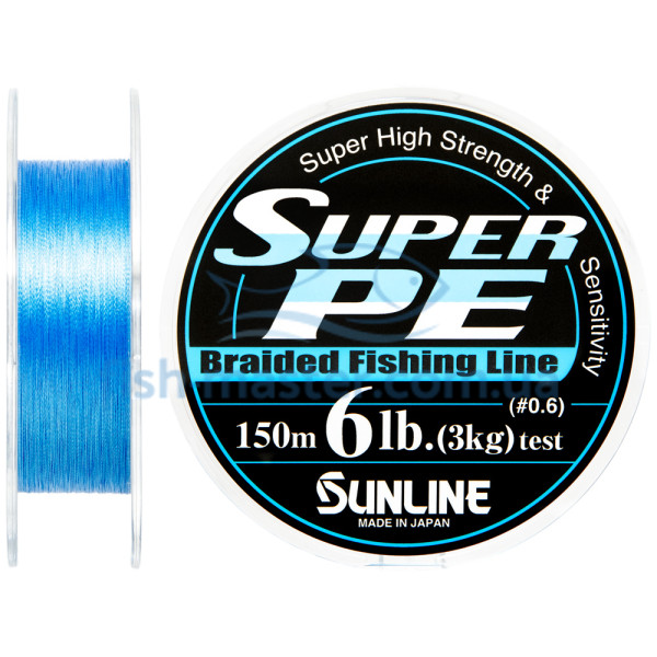 Шнур Sunline Super PE BlueBird 150м (голуб.) 0.128мм 6LB/3кг