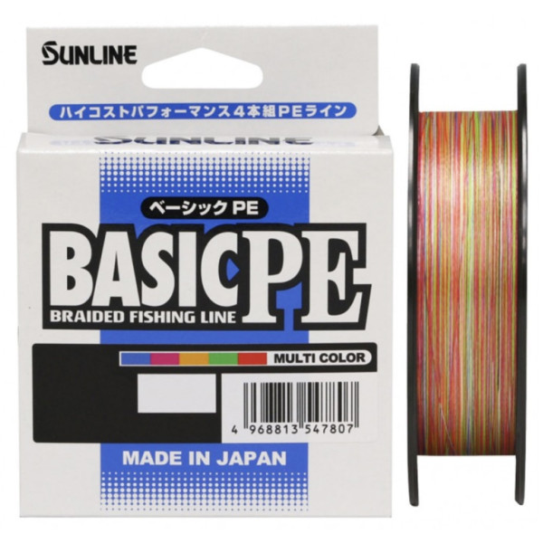 Шнур Sunline Basic HG 150m (Multicolor 5C) #0.6/0.132mm 10lb/4.5kg