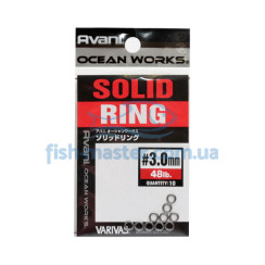 Заводные кольца VARIVAS 16OW Solid Ring, 3,0mm 48LB