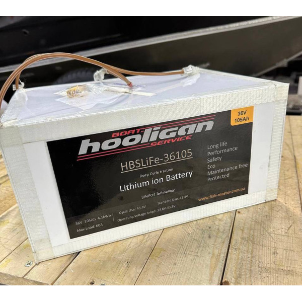 Lithium iron phosphate (lithium iron phosphate) battery LiFePo Fish-master 36V 105Ah