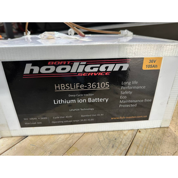 Lithium iron phosphate (lithium iron phosphate) battery LiFePo Fish-master 36V 105Ah