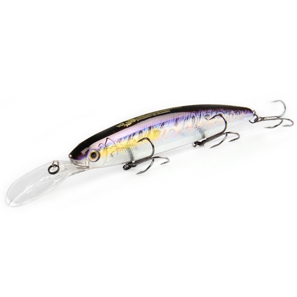 Wobbler Bearking Balisong Longbill 130SF color D Crystal Minnow