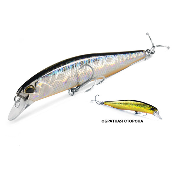 Wobbler Bearking Realis Jerkbait 100SP color P Gold Silver