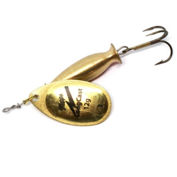 Mepps Aglia LongCast No. 3 gold spoon, 12g