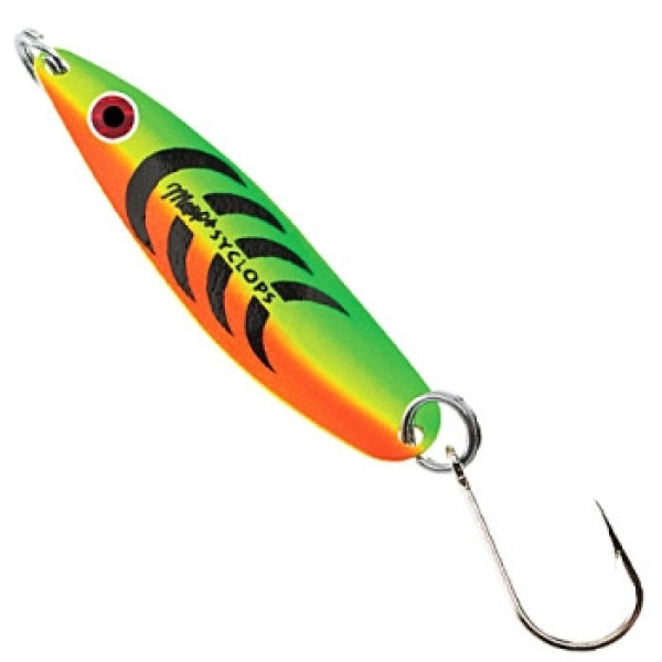 Mepps Syclops Fluo No. 0 Tiger Spoon, 8g