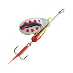 Блесна Cormoran Bullet №2 4g #Silver/Red dots