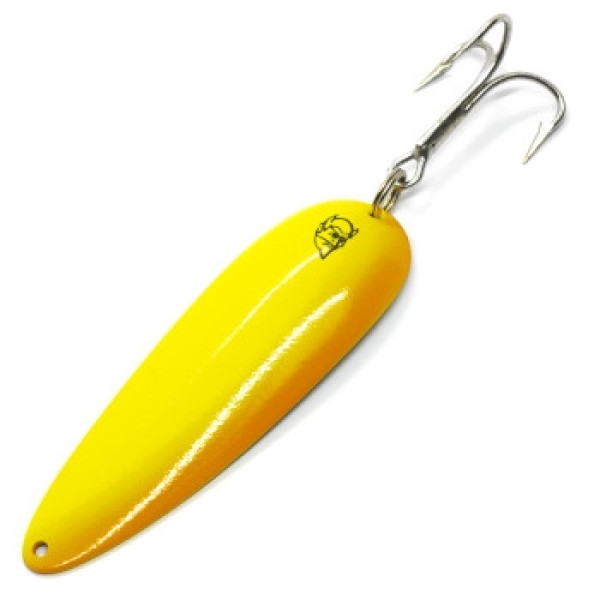 Блешня Dardevle 93mm 28g №71 # Chartreuse / Orange Stripe