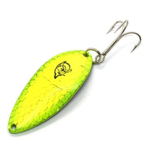 Блешня Dardevle Devle Dog Rokt 53мм 18g #Scale Chrt w/Flo Grn Sides