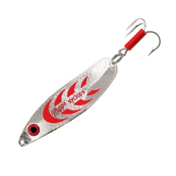 Mepps Syclops No. 2 Argent Rouge Spoon, 17g