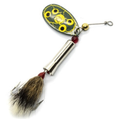 Блешня Dardevle Notangle Spinner 14g #Crackle Frog