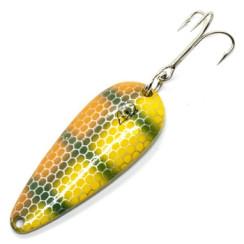 Блешня Dardevle Rokt Imp 55мм 21g #Orange/Green Perch Scale