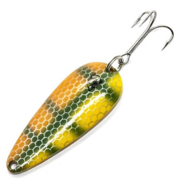 Блешня Dardevle Rokt Imp 55мм 21g #Orange/Green Perch Scale