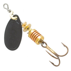 Mepps Aglia No. 00 Black Noir Spinnerbait, 1.5g
