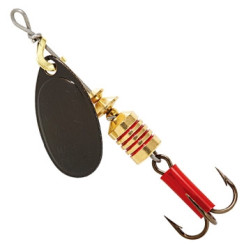 Mepps Aglia No. 1 Black Noir Spinnerbait, 3.5g