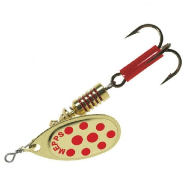 Mepps Aglia Decoree No. 3 or Points Rouge 6.5g Spinnerbait