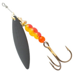 Mepps Aglia Longue No. 3 Black Noir Spinnerbait, 11.5g
