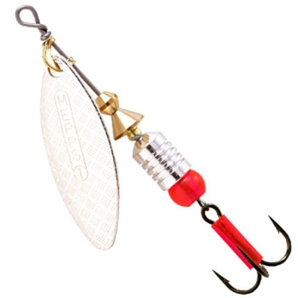 Mepps Aglia Longue No. 1 Spinnerbait, Argent Silver, 4.5g