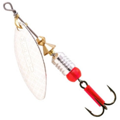 Mepps Aglia Longue No. 1+ Silver Argent Spinnerbait, 6g