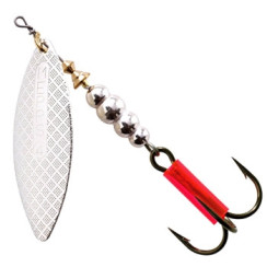 Mepps Aglia Longue No. 4 Silver Argent Spinnerbait, 17g
