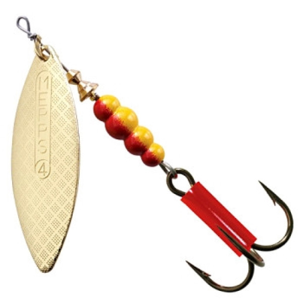 Mepps Aglia Longue No. 4 Gold Spinnerbait, 17g