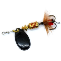 Mepps Aglia Mouche No. 1 Black/Red Fly Spinnerbait 3.6g