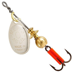 Mepps Aglia No. 0 rotating spoon, argent silver, 2.5g