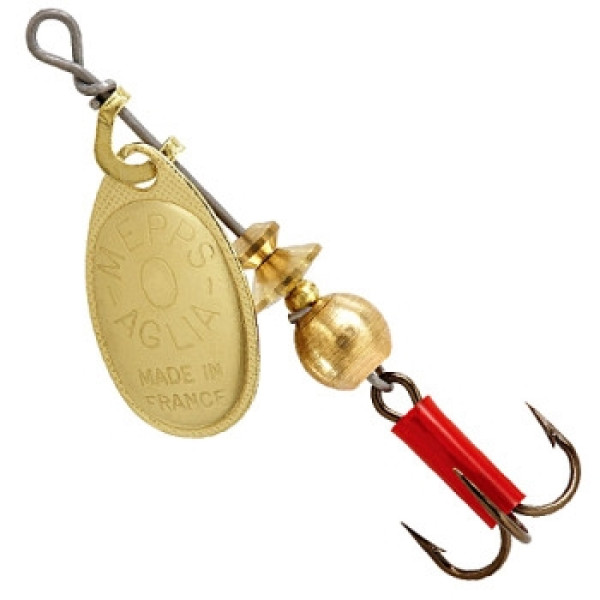 Mepps Aglia No. 0 gold or 2.5g spinnerbait