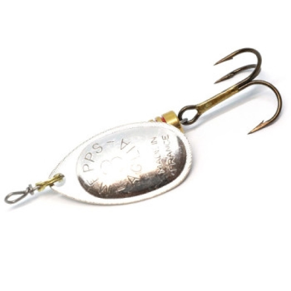 Mepps Aglia No. 3 rotating spoon, argent silver, 6.5g