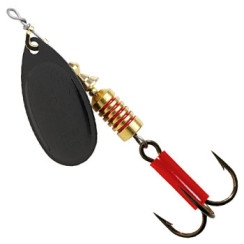 Mepps Aglia No. 3 Black Noir Spinnerbait, 6.5g
