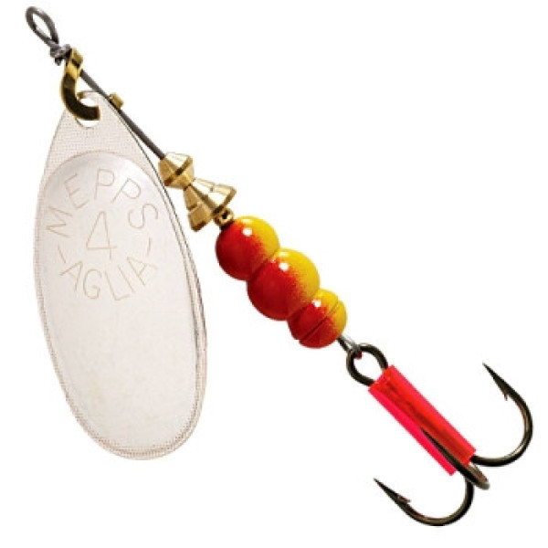 Mepps Aglia No. 4 Silver Argent Spinnerbait, 9g