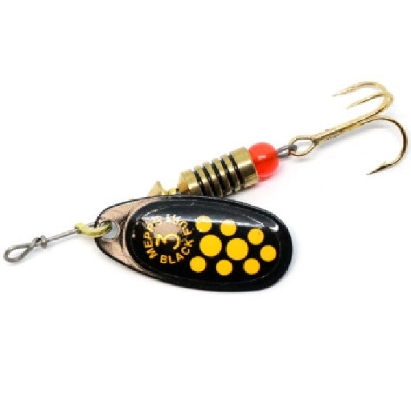 Mepps Comet Black Fury No. 3 Noir Jaune 6.5g Spinnerbait