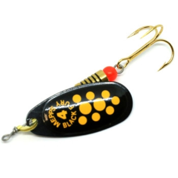 Mepps Comet Black Fury No. 4 Noir Jaune 8g Spinnerbait