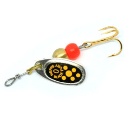 Mepps Comet Black Fury No. 0 Argent Jaune 2g Spinnerbait
