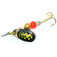 Mepps Comet Black Fury No. 0 Noir Fluo Chart 2g Spinnerbait