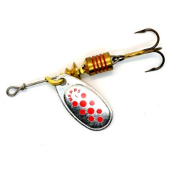 Mepps Comet Decoree No. 1 Silver/Red Dot Spinnerbait, 3.5g