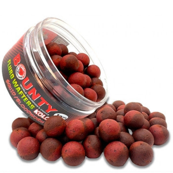 Бойли Bounty Wafters Fluro Kolobok Squid/Bloodworm 10mm 55pc